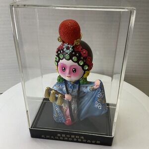 Chinese Peking Opera Lou Bei Figurine In Gift Box